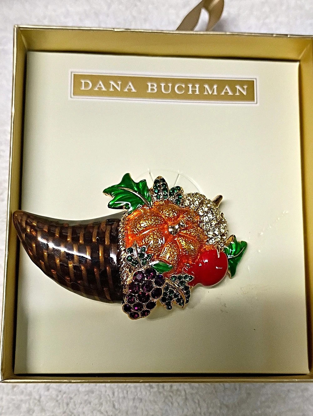 Dana Buchman Cornucopia Brooch